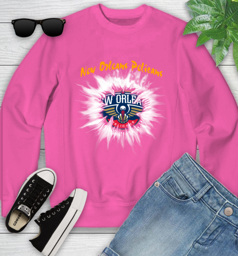 New Orleans Pelicans NBA Basketball Rip Sports Youth Sweatshirt 6