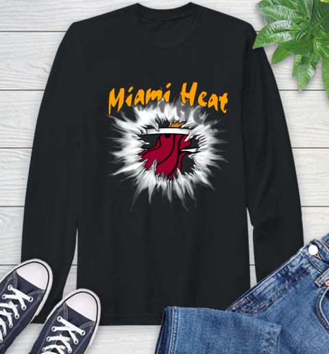Miami Heat NBA Basketball Rip Sports Long Sleeve T-Shirt