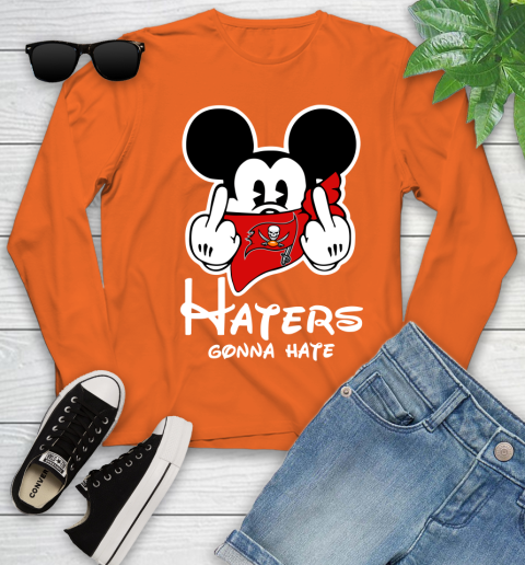 NFL Tampa Bay Buccaneers Haters Gonna Hate Mickey Mouse Disney Football T Shirt_000 Youth Long Sleeve 3