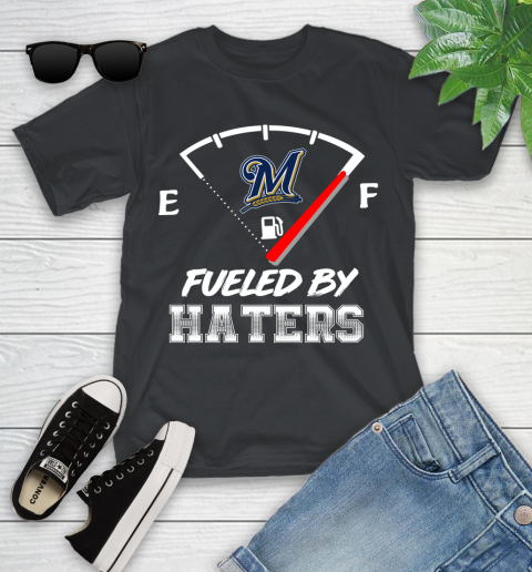 Milwaukee Brewers MLB Baseball Fueled By Haters Sports Youth T-Shirt