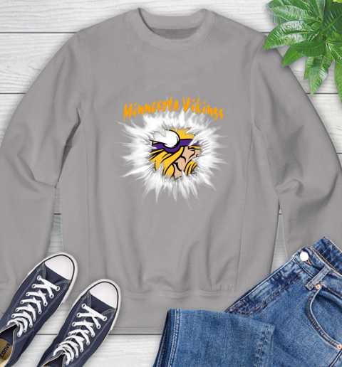 Minnesota Vikings NFL Football Adoring Fan Rip Sports Sweatshirt 5