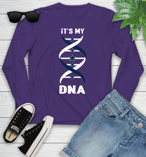 Dallas Cowboys NFL Football It's My DNA Sports Youth Long Sleeve 4