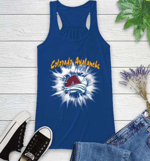 Colorado Avalanche NHL Hockey Adoring Fan Rip Sports Racerback Tank 8