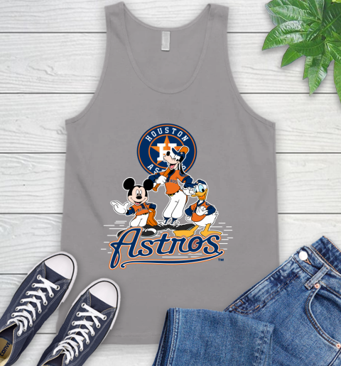 MLB Houston Astros Mickey Mouse Donald Duck Goofy Baseball T Shirt Tank Top 3