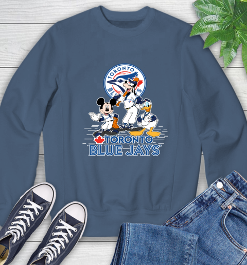 MLB Toronto Blue Jays Mickey Mouse Donald Duck Goofy Baseball T Shirt Sweatshirt 8