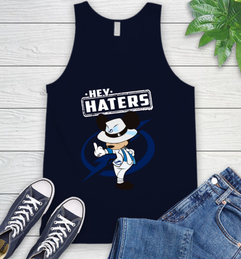 NHL Hey Haters Mickey Hockey Sports Tampa Bay Lightning Tank Top 2