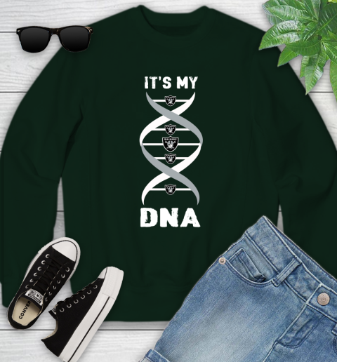 Oakland Raiders NFL Football It's My DNA Sports Youth Sweatshirt 9