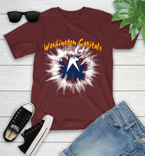 Washington Capitals NHL Hockey Adoring Fan Rip Sports Youth T-Shirt 14