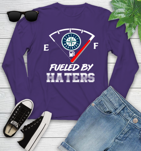Seattle Mariners MLB Baseball Fueled By Haters Sports Youth Long Sleeve 5 Seattle Mariners MLB Baseball Fueled By Haters Sports Youth Long Sleeve - Image 5