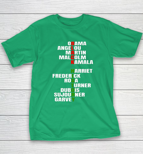 Obama Angelou Inspirational African Black History Month Youth T-Shirt 4