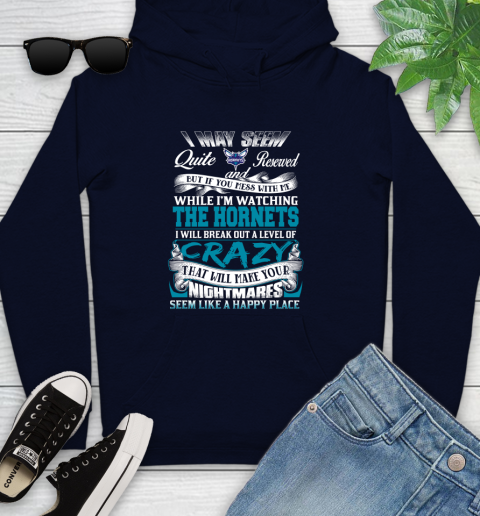 Charlotte Hornets NBA Basketball Don't Mess With Me While I'm Watching My Team Youth Hoodie 3