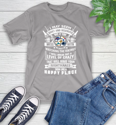 Minnesota Vikings NFL Football Don't Mess With Me While I'm Watching My Team Sports T-Shirt 6