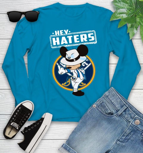 NHL Hey Haters Mickey Hockey Sports Buffalo Sabres Youth Long Sleeve 8