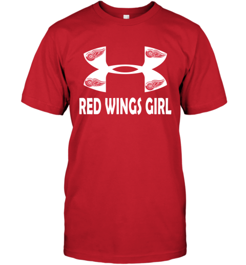 girls red wings shirt