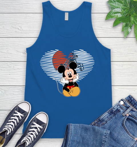 NFL Cleveland Browns The Heart Mickey Mouse Disney Football T Shirt_000 Tank Top 4