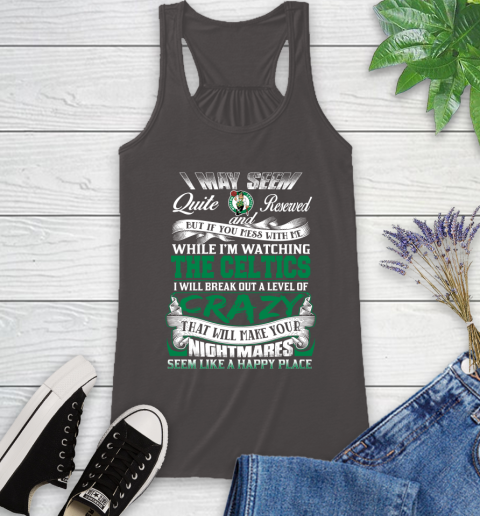 Boston Celtics NBA Basketball Don't Mess With Me While I'm Watching My Team Racerback Tank 12 Boston Celtics NBA Basketball Don't Mess With Me While I'm Watching My Team Racerback Tank - Image 12