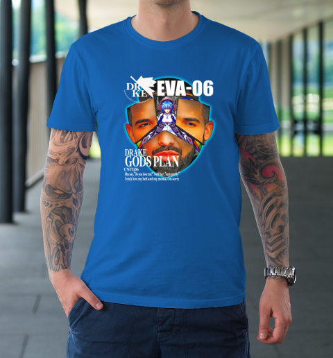 Drake Evangelion Shirt Drake Eva 06 Drake Gods Plan T-Shirt 7