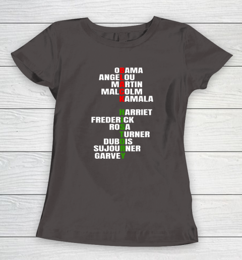 Obama Angelou Inspirational African Black History Month Women's T-Shirt 5