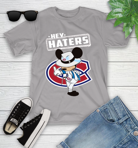 NHL Hey Haters Mickey Hockey Sports Montreal Canadiens Youth T-Shirt 4