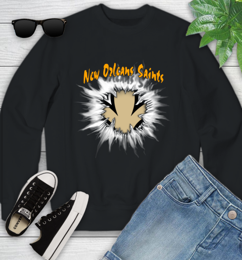 New Orleans Saints NFL Football Adoring Fan Rip Sports Youth Sweatshirt