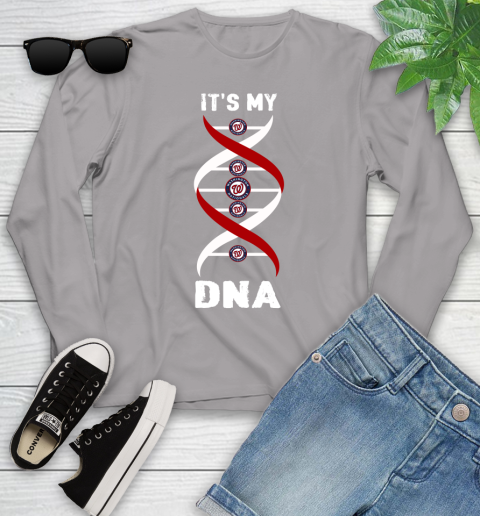 Washington Nationals MLB Baseball It's My DNA Sports Youth Long Sleeve - Image 6