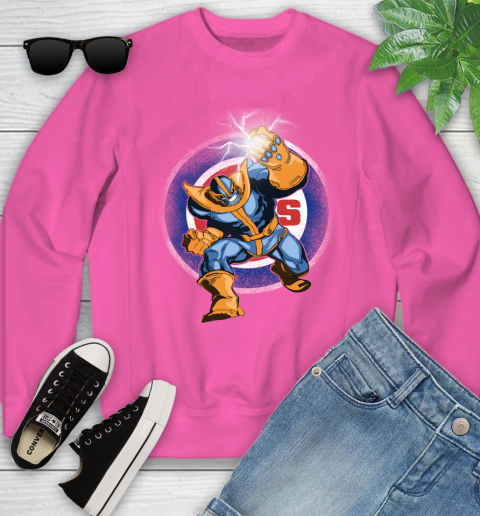 Chicago Cubs MLB Baseball Thanos Avengers Infinity War Marvel Youth Sweatshirt 6