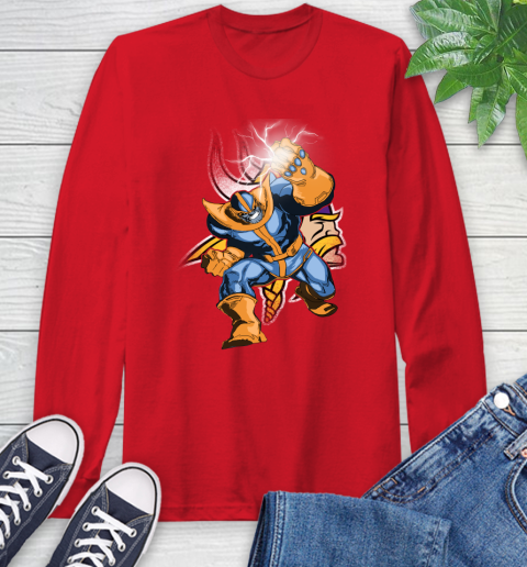 Minnesota Vikings NFL Football Thanos Avengers Infinity War Marvel Long Sleeve T-Shirt 11