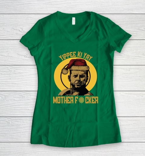 Yippee Ki Yay Mother Fucker Women's V-Neck T-Shirt 3