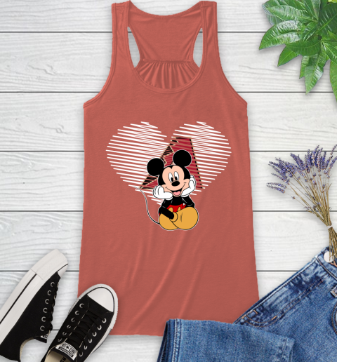MLB Arizona Diamondbacks The Heart Mickey Mouse Disney Baseball T Shirt_000 Racerback Tank 3