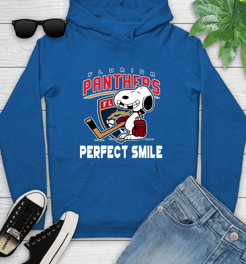 NHL Florida Panthers Snoopy Perfect Smile The Peanuts Movie Hockey T Shirt Youth Hoodie 11