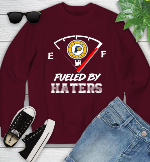 Indiana Pacers NBA Basketball Fueled By Haters Sports Youth Sweatshirt 4