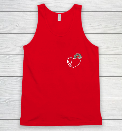 Heart Stethoscope Cute Love Nursing Gifts Valentine Day 2022 Tank Top 4