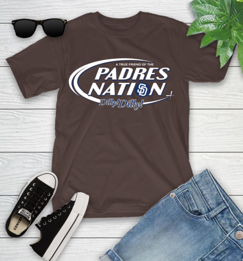 MLB A True Friend Of The San Diego Padres Dilly Dilly Baseball Sports Youth T-Shirt 7