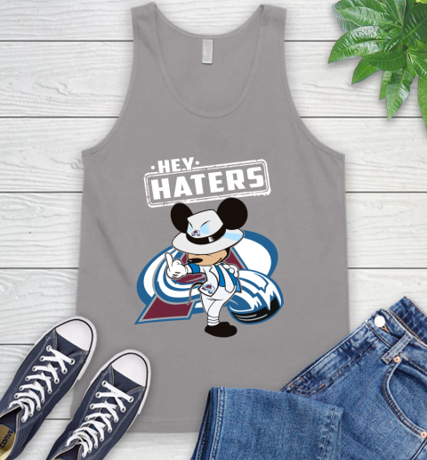 NHL Hey Haters Mickey Hockey Sports Colorado Avalanche Tank Top 3