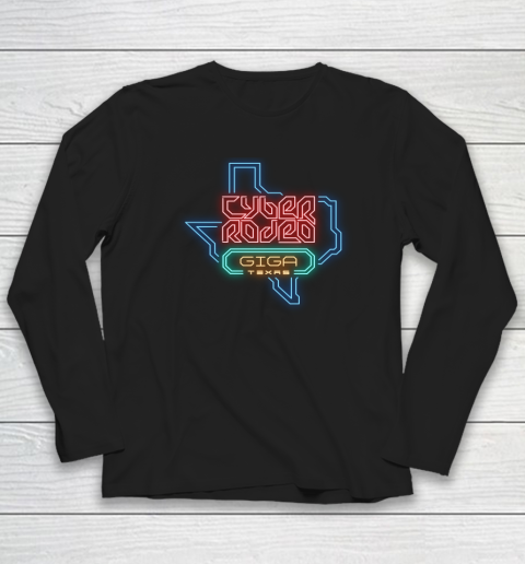 Cyber Rodeo Shirt Elon Musk Giga Texas Tesla Event Long Sleeve T-Shirt
