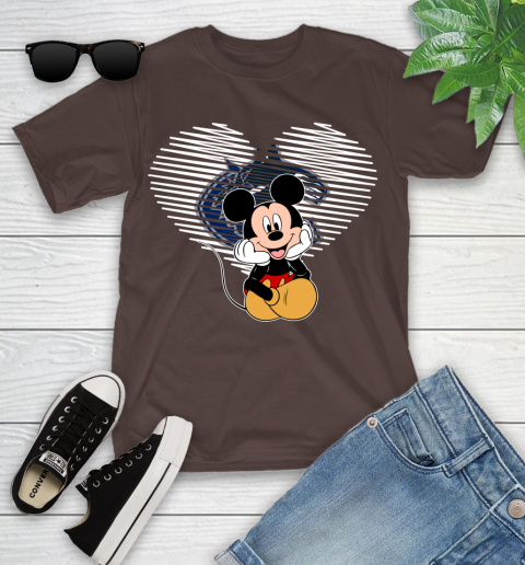 NHL Vancouver Canucks The Heart Mickey Mouse Disney Hockey Youth T-Shirt 7