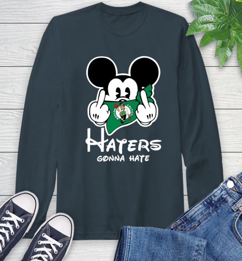 NBA Boston Celtics Haters Gonna Hate Mickey Mouse Disney Basketball T Shirt Long Sleeve T-Shirt 9