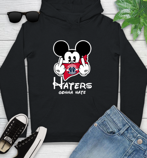 NBA Washington Wizards Haters Gonna Hate Mickey Mouse Disney Basketball T Shirt Youth Hoodie