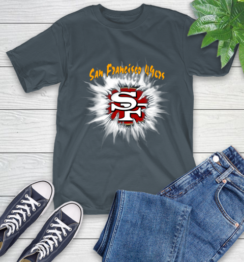 San Francisco 49ers NFL Football Adoring Fan Rip Sports T-Shirt 10