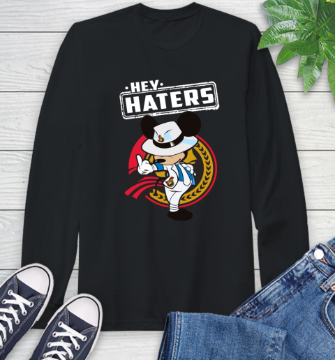 NHL Hey Haters Mickey Hockey Sports Ottawa Senators Long Sleeve T-Shirt