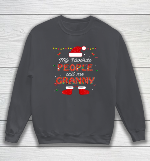 My Favorite People Call Me Granny Thanksgiving Christmas Sweatshirt 3