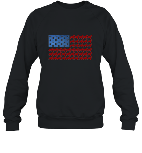 Golden Retriever Flag of the United States Tshirt Sweatshirt
