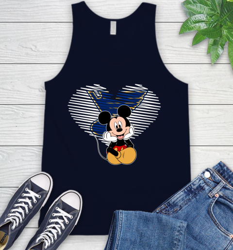 NHL St.Louis Blues The Heart Mickey Mouse Disney Hockey Tank Top 2