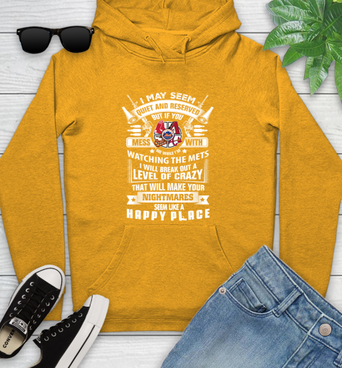 New York Mets MLB Baseball Don't Mess With Me While I'm Watching My Team Sports Youth Hoodie 2