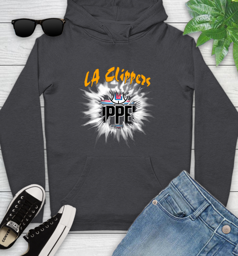 LA Clippers NBA Basketball Rip Sports Youth Hoodie 8