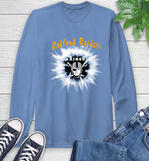 Oakland Raiders NFL Football Adoring Fan Rip Sports Long Sleeve T-Shirt 12