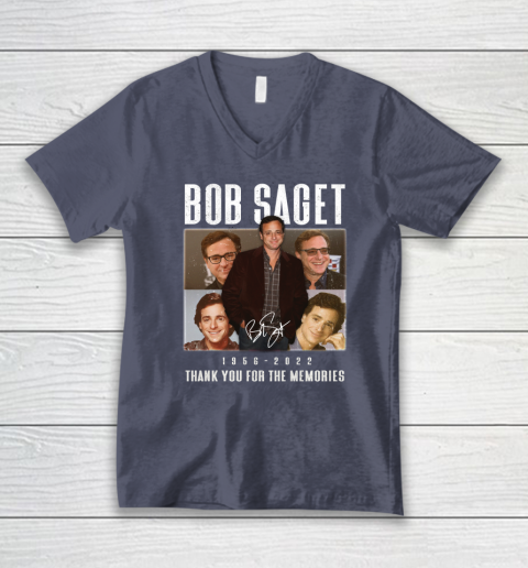 Bob Saget 1956  2022 Thank You For The Memories V-Neck T-Shirt 12
