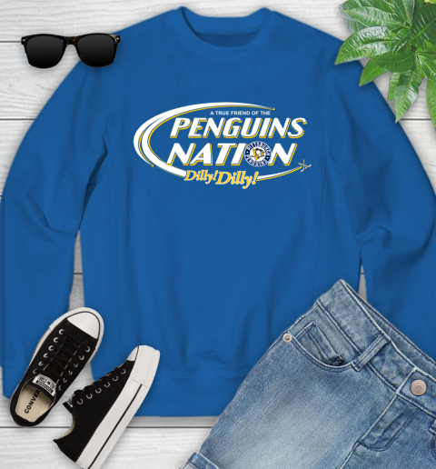 NHL A True Friend Of The Pittsburgh Penguins Dilly Dilly Hockey Sports Youth Sweatshirt 7