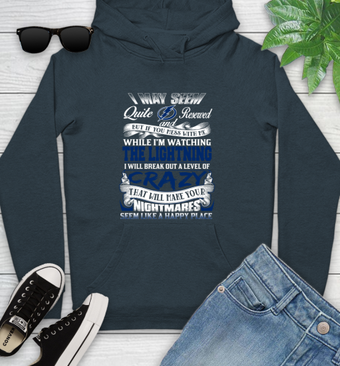 Tampa Bay Lightning NHL Hockey Don't Mess With Me While I'm Watching My Team Youth Hoodie 10