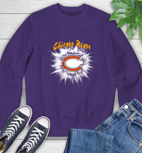 Chicago Bears NFL Football Adoring Fan Rip Sports Sweatshirt 4